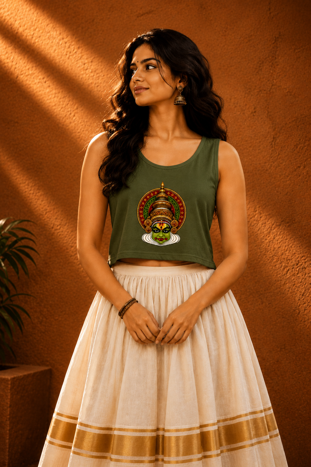 Kathakali Crop Top