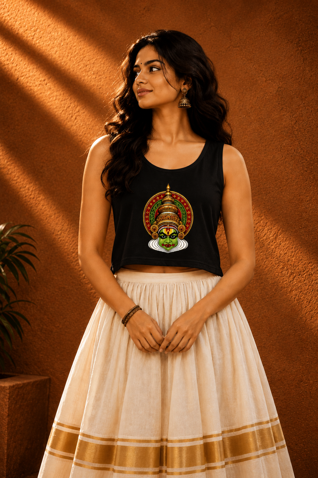 Kathakali Crop Top