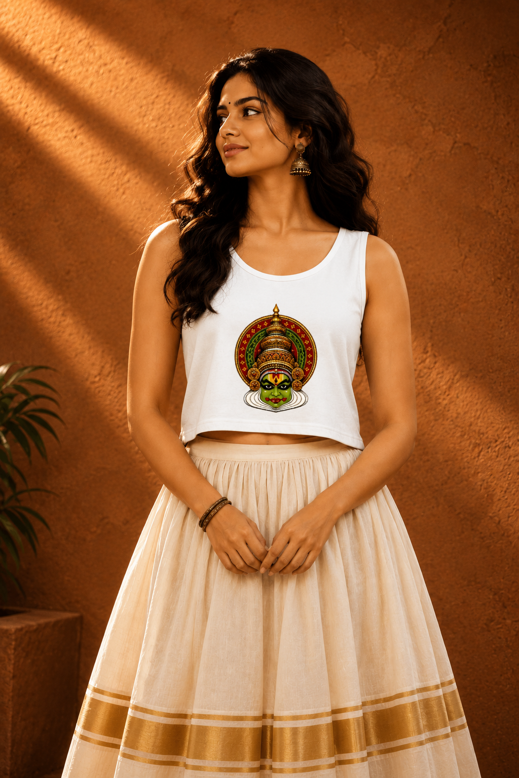 Kathakali Crop Top